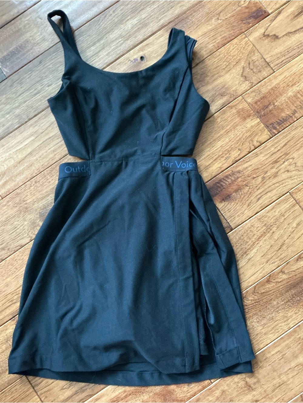 Outdoor Voices Black Skirt Skort Dress, Open Back, XS